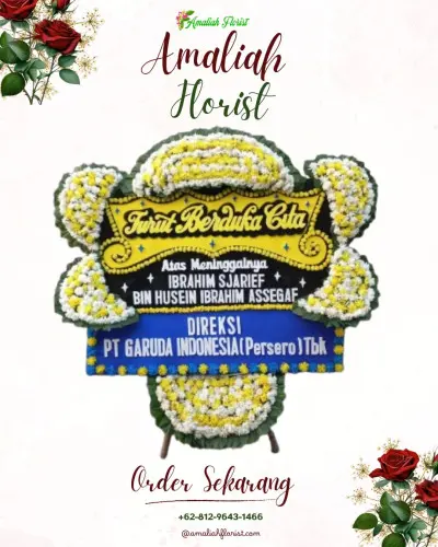 Papan Bunga Duka di Demen